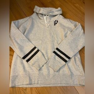 Ohio State sweatshirt with Brutus Buckeye, funnel collar, great condition size L